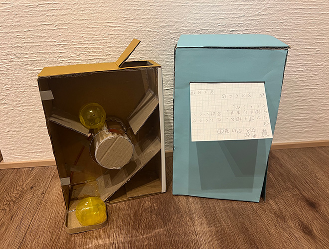 プリントインしてガチャガチャポン!